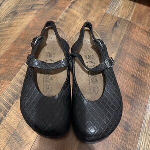 Birkenstock Black Quilted Mary Jane Mules